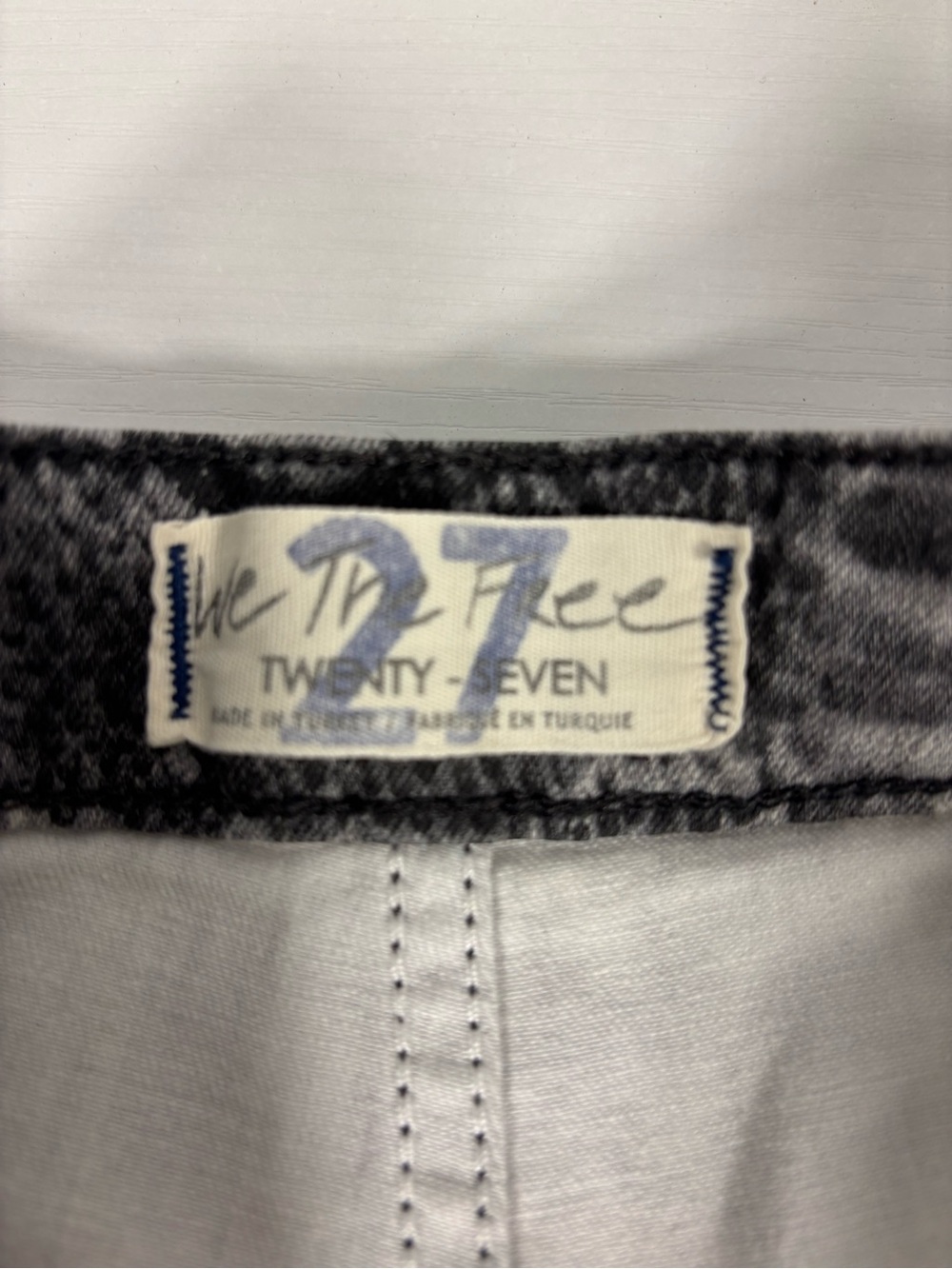 We The Free Free People Snakeskin Mega Flare Bell Bottom Jeans 27 View 6